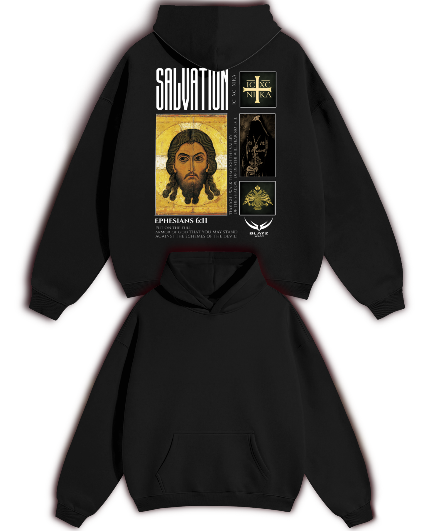 Salvation Hoodie ☦️ - Nur Rücken