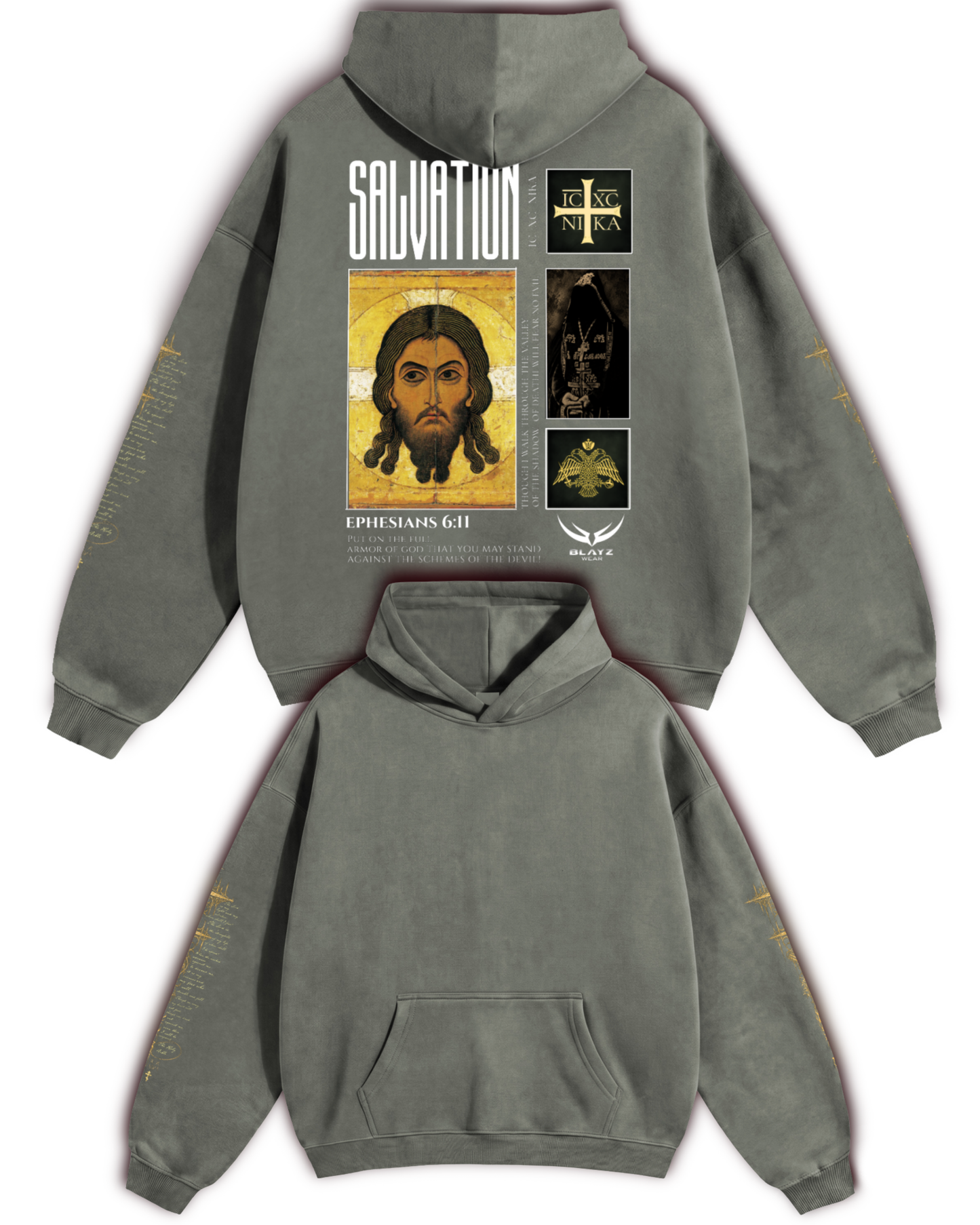 Salvation Hoodie ☦️ - Nur Rücken