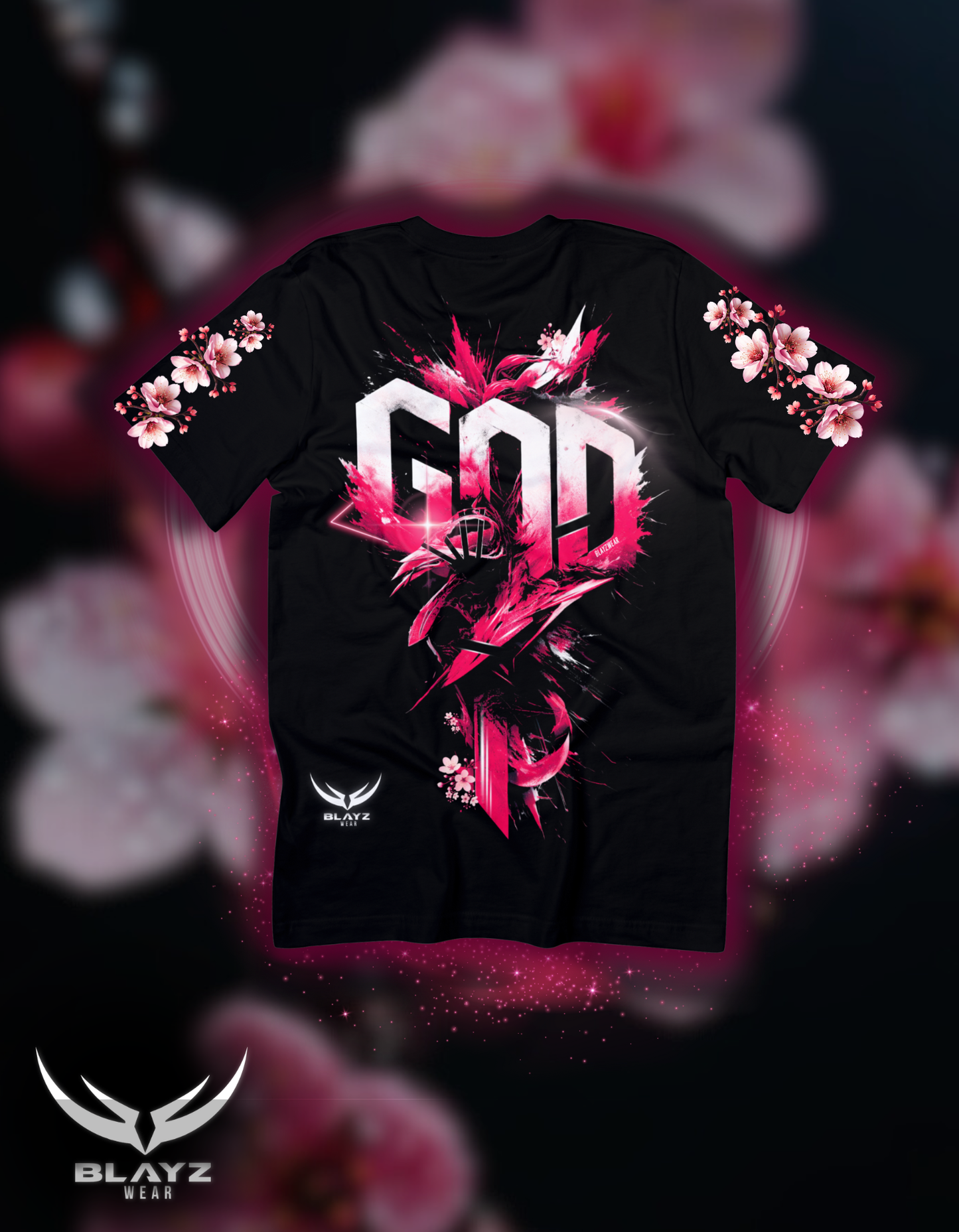 GOD SAKURA ART TSHIRT - PINK